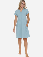 Нічна сорочка жіноча бавовняна Doctor Nap TCB.5336 M Блакитна (5902701191313) - зображення 5