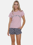 Піжама (футболка + шорти) жіноча бавовняна Doctor Nap PM.5347 XXL Різнокольорова (5902701195113) - зображення 4