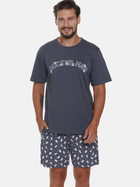 Піжама (футболка + шорти) чоловіча бавовняна Doctor Nap PMB.5348 S Графітова (5902701191894) - зображення 4