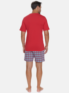 Piżama (T-shirt + szorty) męska Doctor Nap PMB.5353 L Czerwona (5902701192235) - obraz 2