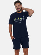 Piżama (T-shirt + szorty) męska Doctor Nap PMB.5355 L Granatowa (5902701192334) - obraz 4