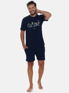 Piżama (T-shirt + szorty) męska Doctor Nap PMB.5355 XXL Granatowa (5902701195182) - obraz 1