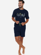Piżama (T-shirt + szorty) męska Doctor Nap PMB.5355 XXL Granatowa (5902701195182) - obraz 5
