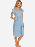 Нічна сорочка жіноча Doctor Nap TCB.5360 XL Блакитна (5902701192846) - зображення 1