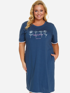 Нічна сорочка жіноча бавовняна Doctor Nap TB.5366 L Темно-синя (5902701193379) - зображення 3