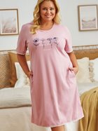 Нічна сорочка жіноча бавовняна Doctor Nap TB.5366 XL Рожева (5902701193348) - зображення 5