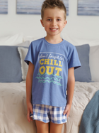 Дитяча піжама для хлопчика Doctor Nap PDU.5346 134-140 см Синя (5902701191825) - зображення 4