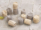 Декор Juweela Старі дерев'яні бочки Темні та світлі масштаб 1:45 12 шт (4260360089312) - зображення 1