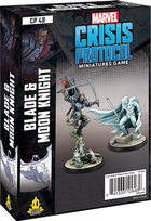 Набір фігурок для складання та розфарбовування Atomic Mass Games Marvel Crisis Protocol Blade & Moon Knight 2 шт (0841333109462) - зображення 1