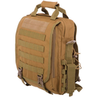 Рюкзак тактичний патрульний однолямковий SILVER KNIGHT TY-9700 розмір 33x27x10см 9л Хакі - зображення 4