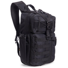 Рюкзак тактичний (Сумка-слінг) з однією лямкою SILVER KNIGHT TY-5386 розмір 43x22x13см 12л Чорний