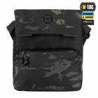 Сумка на плече однолямкова тактична M-Tac Konvert Bag Elite Multicam Black/Black (Чорний Мультикам) - зображення 7