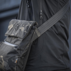 Сумка на плече однолямкова тактична M-Tac Konvert Bag Elite Multicam Black/Black (Чорний Мультикам) - зображення 8