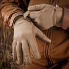 Стрелковые, тактические перчатки M-Tac Police Khaki (Хаки) Размер L - изображение 2