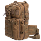 Рюкзак тактический (Сумка-слинг) с одной лямкой SILVER KNIGHT TY-5386 размер 43x22x13см 12л Хаки - изображение 3