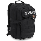 Рюкзак тактичний штурмовий SILVER KNIGHT SWAT-3P розмір 40x23x18см 16л Чорний - зображення 1