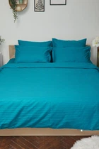 Комплект постельного белья Moon&Star Детский 110х140 наволочки 2х50х70 Turkish Blue Satin Stripe (MS-830000191)