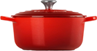 Brytfanna żeliwna z pokrywką Le Creuset Signature Roaster Round Cherry Red 2.4 l (21177200602430) - obraz 3