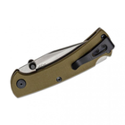 Нож складной карманный с фиксацией Back lock Buck 112GRS3 "110 Slim Pro TRX", 235 мм оливковый - изображение 4