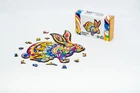 Деревянные пазлы PuzzleOK Пушистый кролик 21*20,5 см, в картонной упаковке, 60 деталей