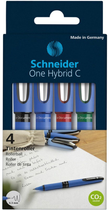 Набір кулькових ручок Schneider One Hybrid C 0.3 мм 4 шт (4004675099372) - зображення 1