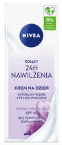 Заспокійливий і зволожуючий денний крем для обличчя Nivea 24h z SPF 15 50 мл (4005900935465) - зображення 1