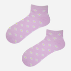 Шкарпетки жіночі короткі бавовняні Noviti ST020-W-04 39-42 Фіолетові (5905204312032) - зображення 2