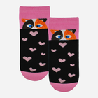 Шкарпетки жіночі прикольні короткі бавовняні Noviti ST023-W-01 35-38 Чорні (5905204314821) - зображення 2