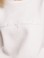 Bluza damska bez kaptura oversize Made Of Emotion M536 2XL/3XL Ecru (5903068491542) - obraz 5