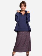 Bluza damska rozpinana streetwear z kapturem BeWear B166 2XL/3XL Niebieska (5903068484216) - obraz 3