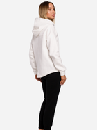 Bluza damska rozpinana streetwear z kapturem Made Of Emotion M550 L Ecru (5903068493348) - obraz 4