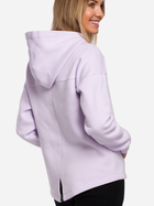 Bluza damska rozpinana streetwear z kapturem Made Of Emotion M550 L Fioletowa (5903068493447) - obraz 2