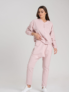 Bluza damska rozpinana streetwear z nadrukiem na plecach Look Made With Love Sofia 1611 XL Różowa (5903999308070) - obraz 5
