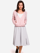 Bluza damska z kapturem elegancka BeWear B127 L Różowa (5903068448621) - obraz 3