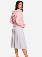 Bluza damska z kapturem elegancka BeWear B127 2XL Różowa (5903068448669) - obraz 4