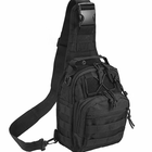 Мужская сумка Слинг 8л SR-570 Черный 53 см х 22 см х 18 см - изображение 4
