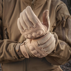 Стрілецькі тактичні рукавички з інтегрованим захистом кістячок та липучкою на зап'ястя M-Tac Assault Tactical Mk.5 KHAKI (Хакі) Розмір S - зображення 1