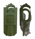 Мультитул JB Tacticals Багатофункціональні Медичні Ножиці Зелений Полімерний Чохол - зображення 3