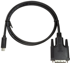 Kabel LogiLink USB-C - DVI 1.8 m Black (4052792050363) - obraz 3