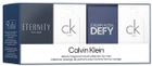 Zestaw miniaturek męskich Calvin Klein Woda toaletowa Eternity 10 ml + CK One 2 x 10 ml + Defy 5 ml (3616304254222) - obraz 3