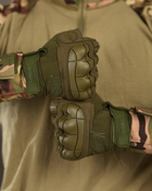 Тактические перчатки mechanix m-pact 3 olive ВТ6049 L - изображение 5