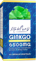 Suplement diety Tongil Estado Puro Ginkgo 6500 Mg 40 caps (8436005300678) - obraz 1