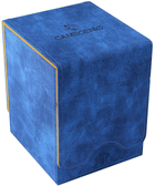 Pudełko na karty Gamegenic Squire 100+ XL Convertible Exclusive Line 7.8 x 9.6 x 10.4 cm Blue / Orange (4251715412916) - obraz 1