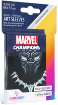 Карткові сорочки Gamegenic Marvel Champions Art Sleeves 66 x 91 мм Black Panther 50 + 1 шт (4251715409596) - зображення 3