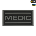 Нашивка PVC Medic M-Tac Black/Grey - зображення 1