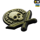 M-Tac нашивка No Knife - No Life 3D PVC Olive - зображення 2