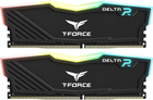 Pamięć Team Group DDR4-3600 16384MB PC4-28800 (Kit of 2x8192) T-Force Delta RGB Black (TF3D416G3600HC18JDC01) - obraz 1