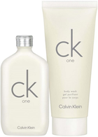 Набір унісекс Calvin Klein CK One Туалетна вода 50 мл + Очищувальний гель для душу 100 мл (3616304966552) - зображення 2