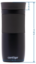 Kubek termiczny Contigo Byron Matte Black 470 ml (2095663) - obraz 4