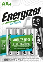 Акумулятори Energizer Rechargeable HR6 2300mAh Extreme B4 4 шт (ENERHR62300) - зображення 1